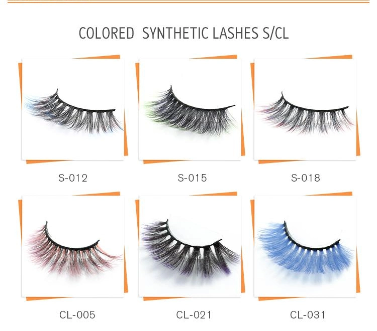 Dramatic Color Lashes and Custom Colored Mink Eyelashes