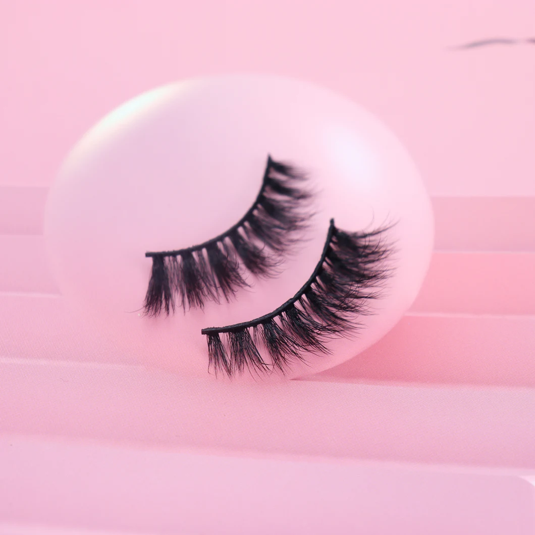 Natural Curling 3D False Eyelashes Create Charming Effects Daily Customized Faux Mink Eyelash