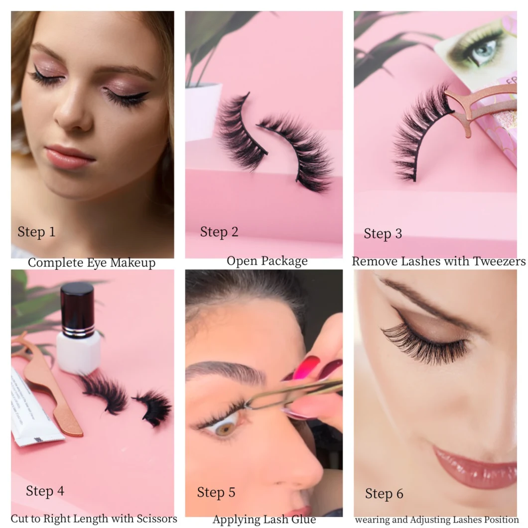 Jintong Invisible Band Lashes Transparent Stem Vegan Eyelash D Curl Russian Eyelashes Black Band Eyelashes